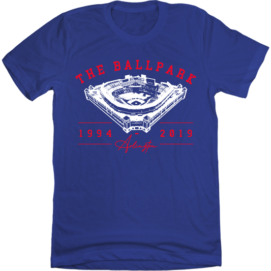 The Ballpark - Arlington, Texas Old School Shirts