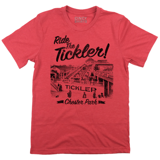 Ride The Tickler! Cincinnati Chester Park Old School Shirts