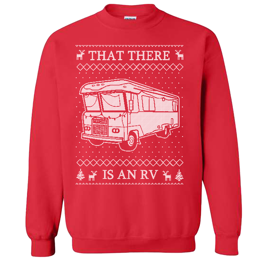 That There Is An RV Ugly Sweater Red