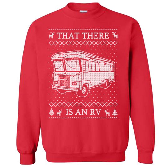 That There Is An RV Ugly Sweater Red