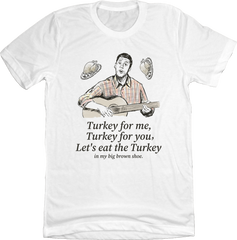 Turkey Song Shirt White Old School Shirts