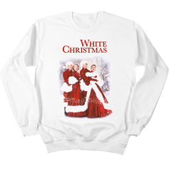 White Christmas Crewneck Old School Shirts
