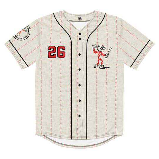 Reddy Kilowat Button  baseball jersey