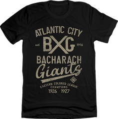 Atlantic City Bacharach Giants black T-shirt Old School Shirts