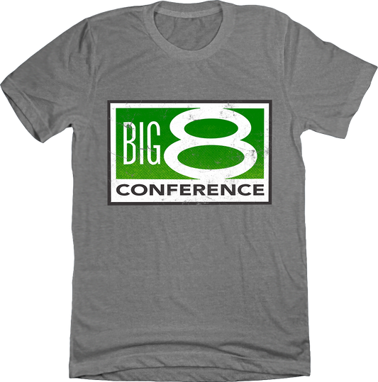 Big 8 Conference grey T-shirt Old School Shirts