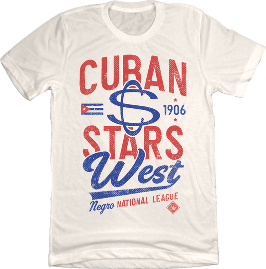Cuban Stars West Natural White T-shirt Old School Shirts