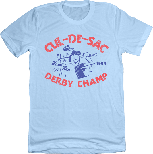 1994 Cul-de-sac Home Run Derby Champ Light Blue Tee
