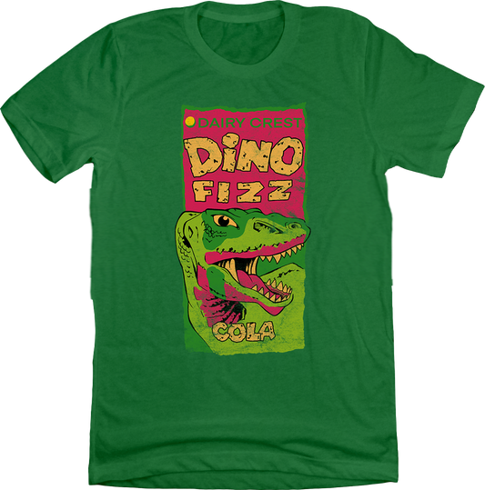 Dairy Crest Dino Fizz Cola Old School Shirts green