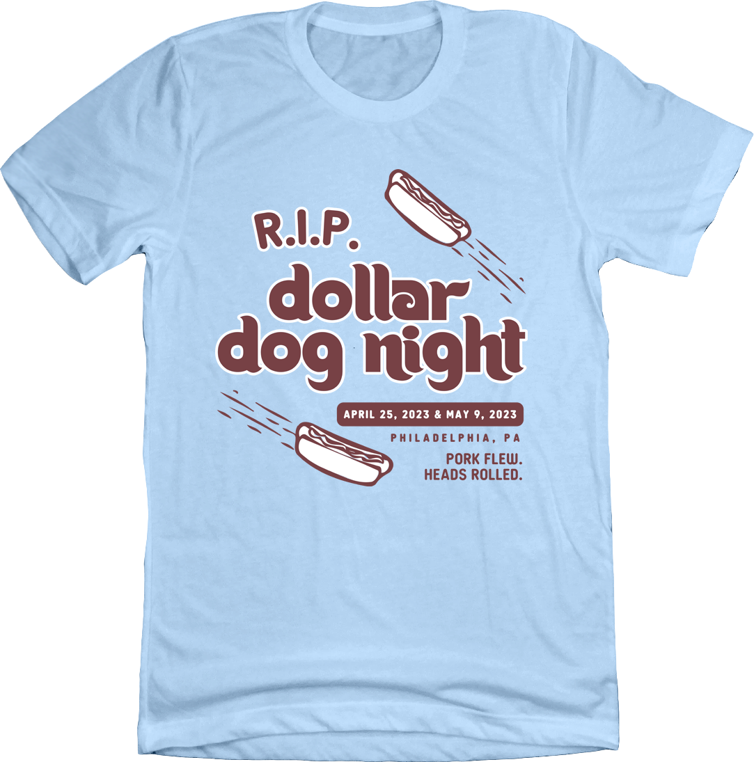 Dollar Dog Night blue T-shirt Old School Shirts