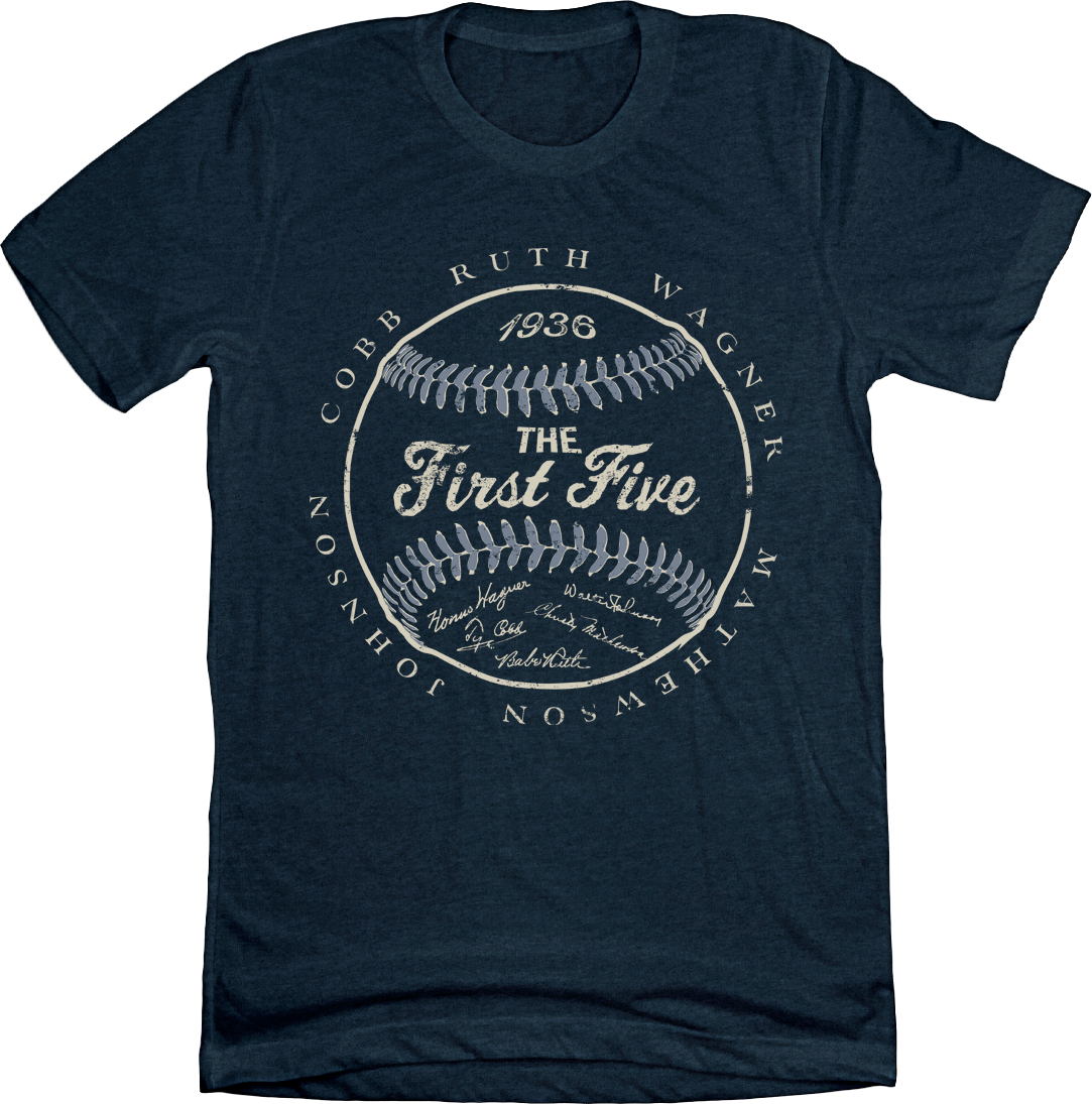 First Five heather navy T-shirt Old School Shirts
