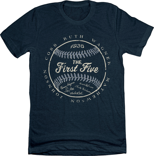 First Five heather navy T-shirt Old School Shirts