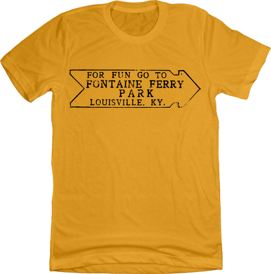 Fontaine Ferry Park Sign Arrow