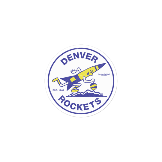 Denver Rockets Basketball Sticker