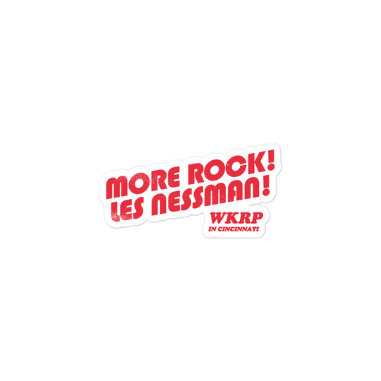 More Rock! Les Nessman! Sticker