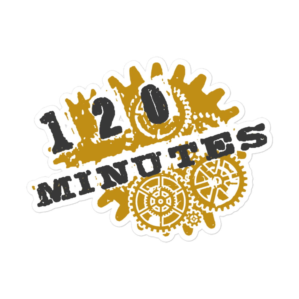 120 Minutes Sticker