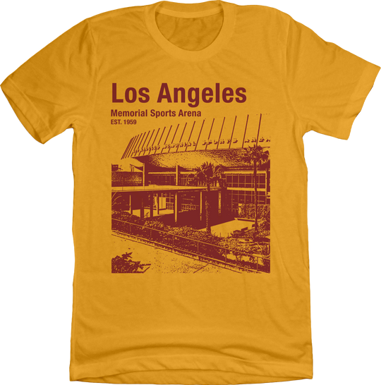 Los Angeles Memorial Sports Arena Maroon Ink