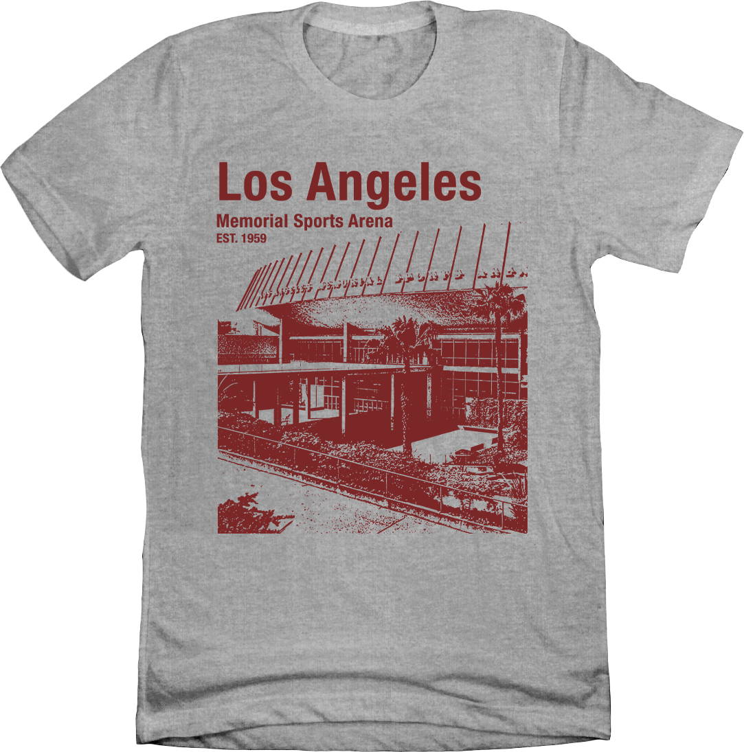 Los Angeles Memorial Sports Arena Maroon Ink