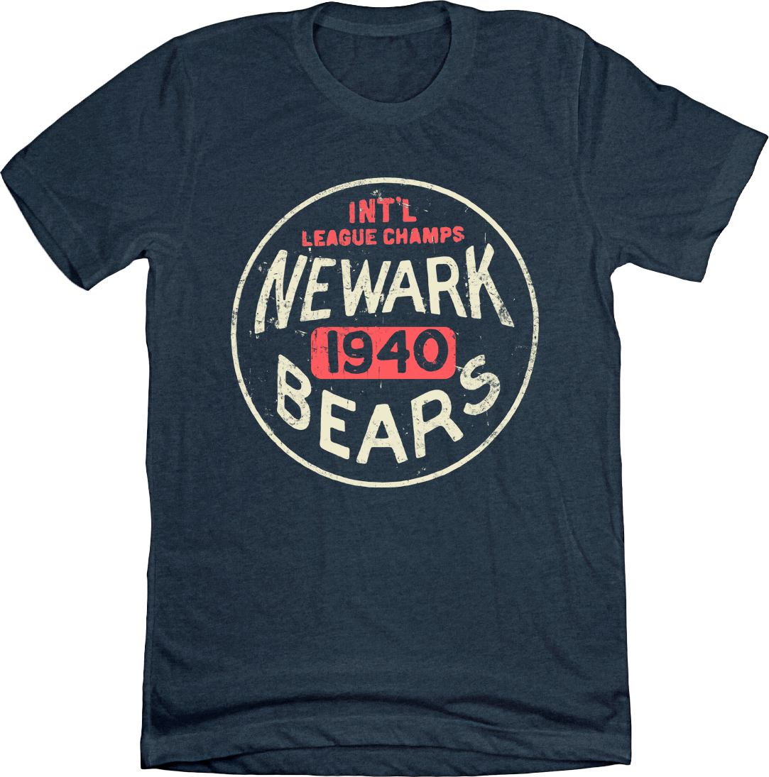 Newark Bears baseball navy T-shirt Old School Shirts