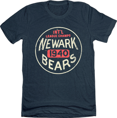 Newark Bears baseball navy T-shirt Old School Shirts
