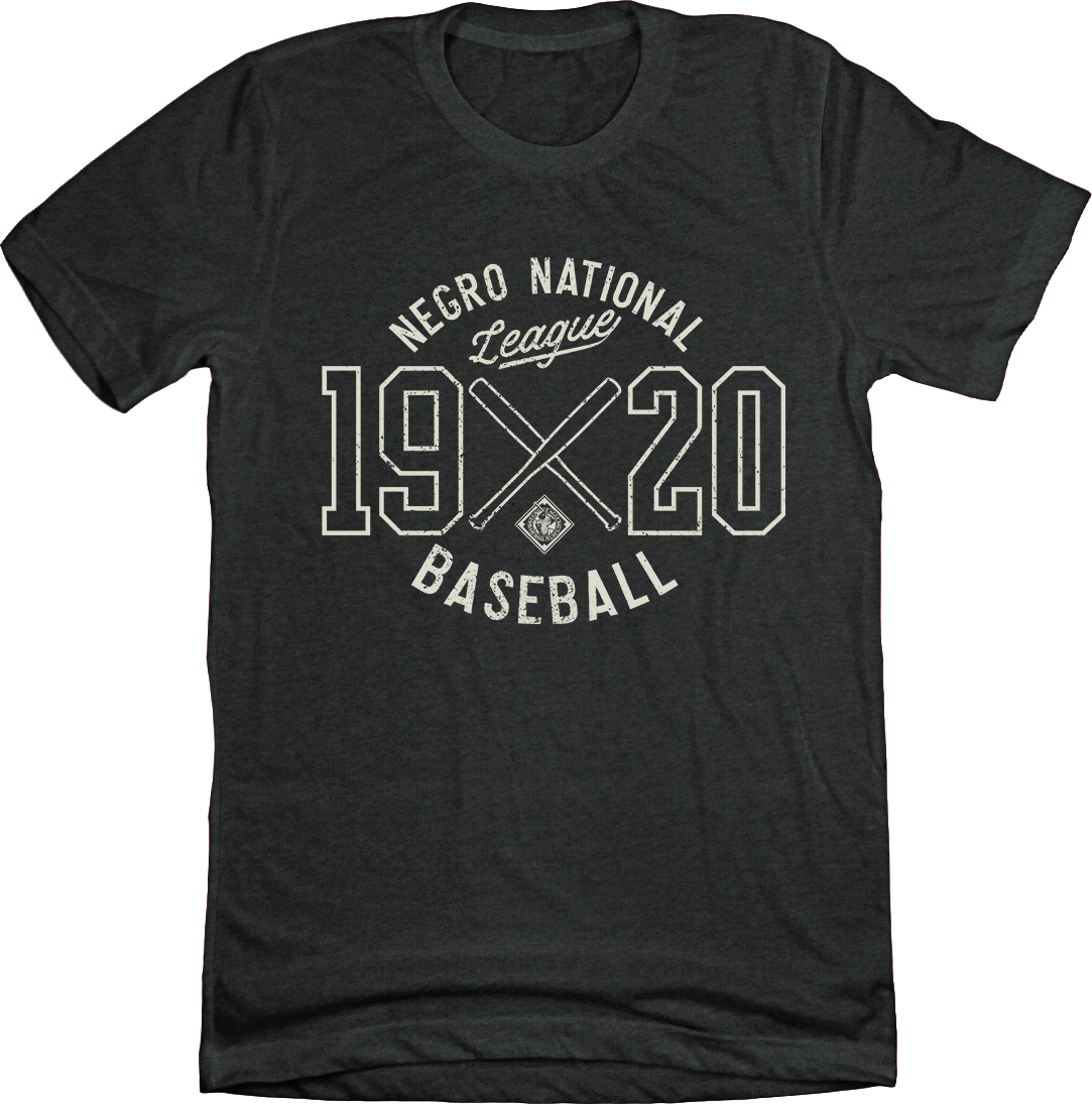 Negro National League Baseball Est. 1920 Charcoal Tee