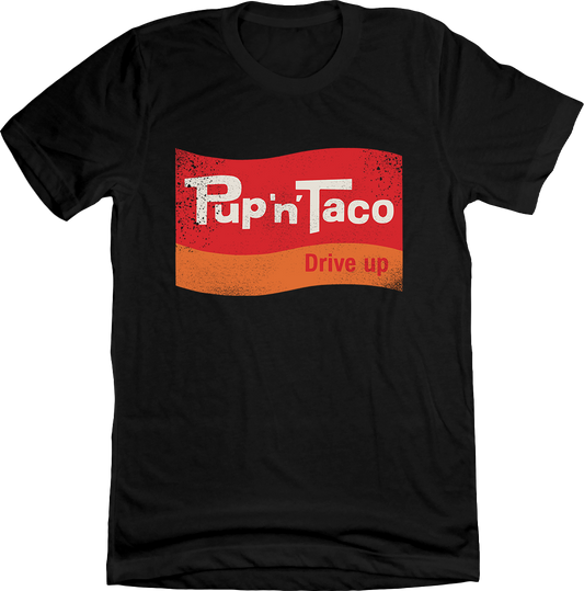 Pup 'n' Taco T-shirt Black Old School Shirts