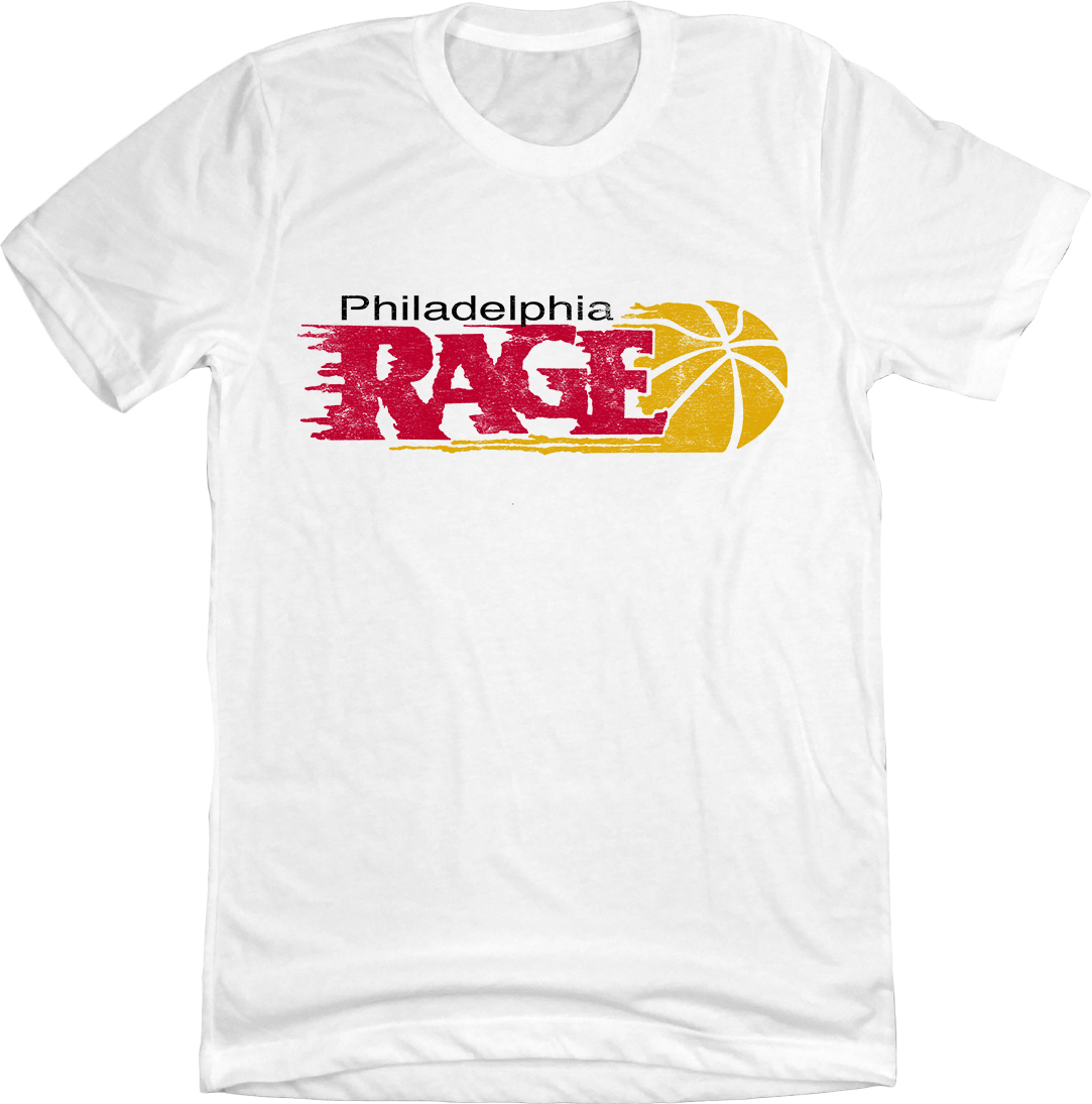 Philadelphia Rage Basketball Unisex White Tee