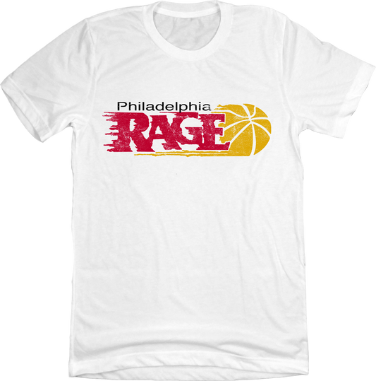 Philadelphia Rage Basketball Unisex White Tee
