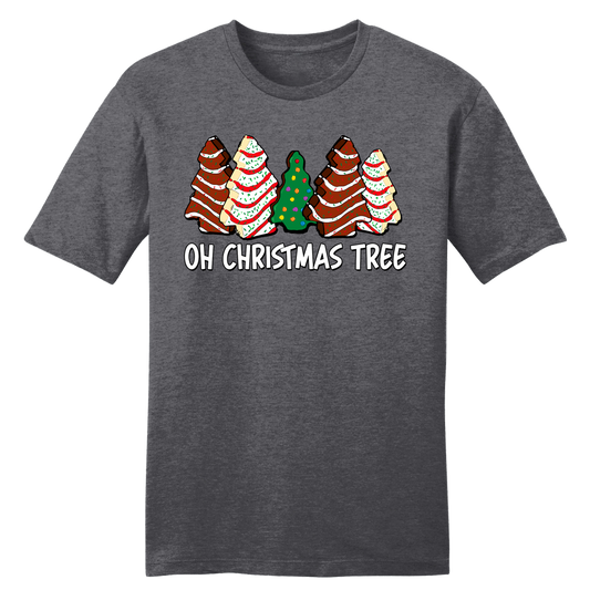 Oh, Christmas Tree Cakes Dark Grey T-shirt Old School Shirts