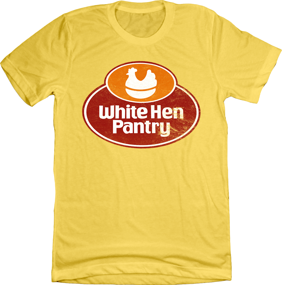 White Hen Pantry yellow Old School Shirts