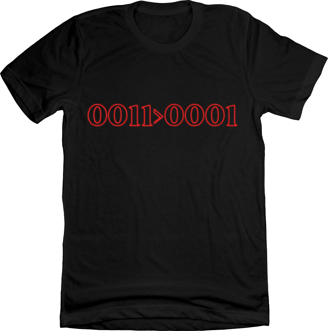0011>0001 T-shirt
