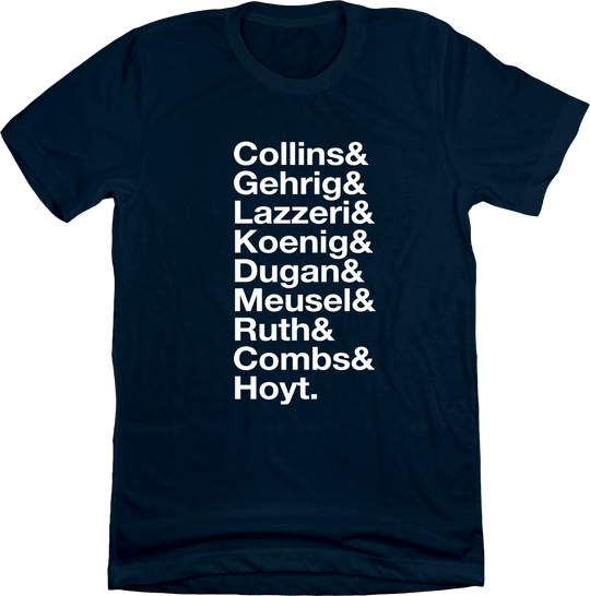 Baseball Lineup 1927 New York NYY &