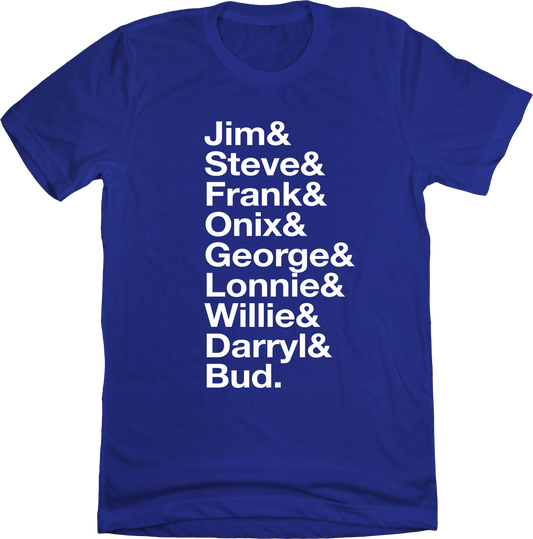 Baseball Lineup 1985 Kansas City & blue T-shirt Old School Shirts