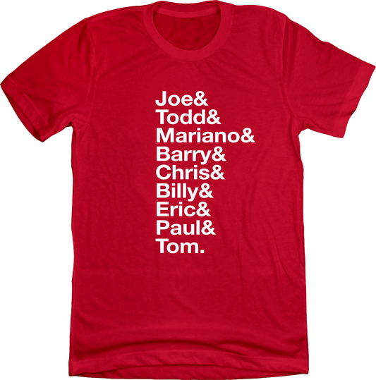 Baseball Lineup 1990 Cincinnati & Red T-shirt Old School Shirts