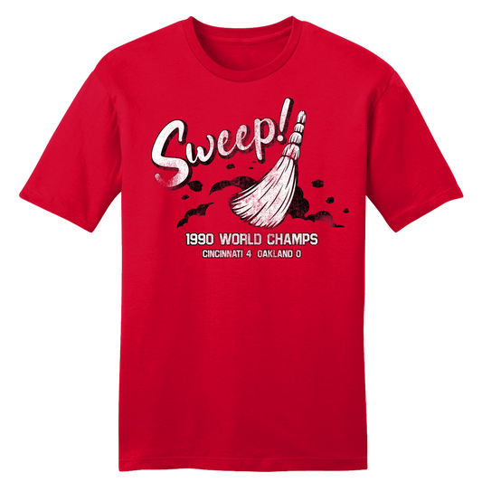 1990 Sweep! tee Cincinnati Baseball