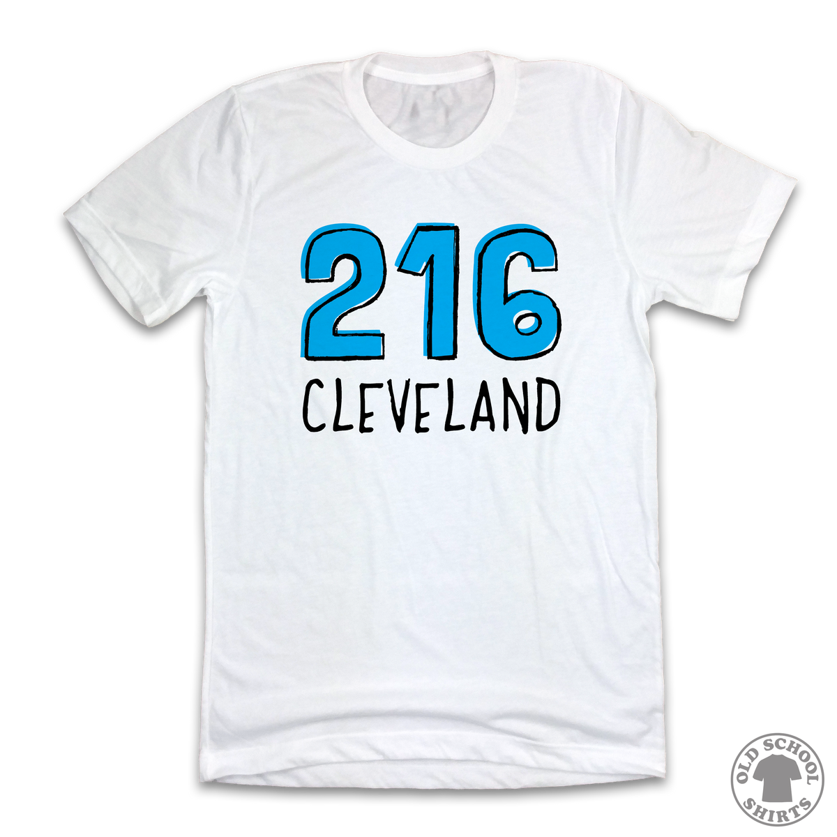 Cleveland 216 Area Code - Old School Shirts- Retro Sports T Shirts