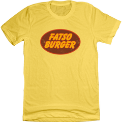 Fatso Burger T-shirt yellow Old School Shirts
