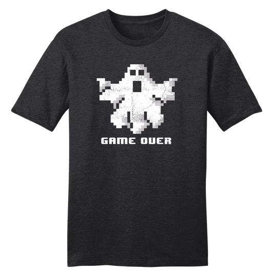 Game Over 8 Bit Ghost tee