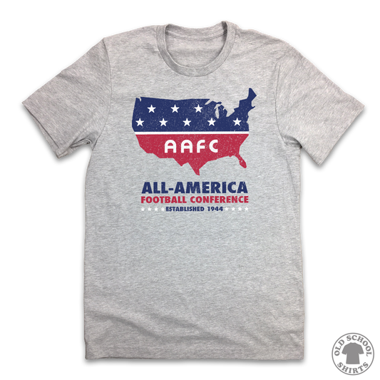 All-America Football Conference - Old School Shirts- Retro Sports T Shirts