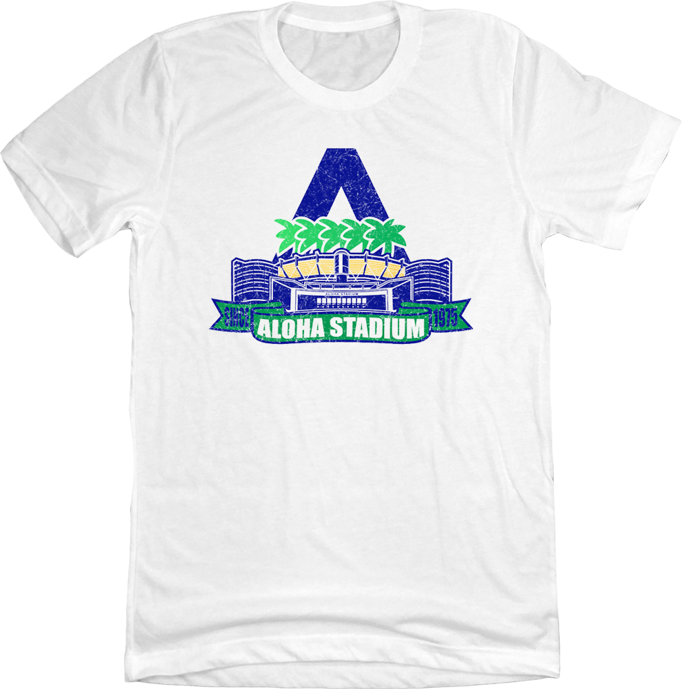 Aloha Stadium T-shirt white Old School Shirts