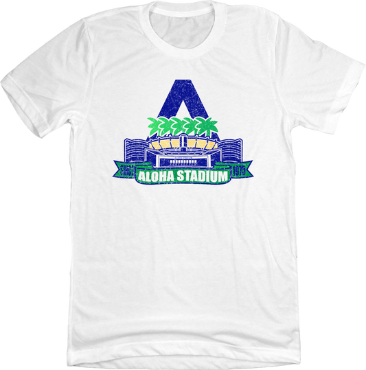 Aloha Stadium T-shirt white Old School Shirts