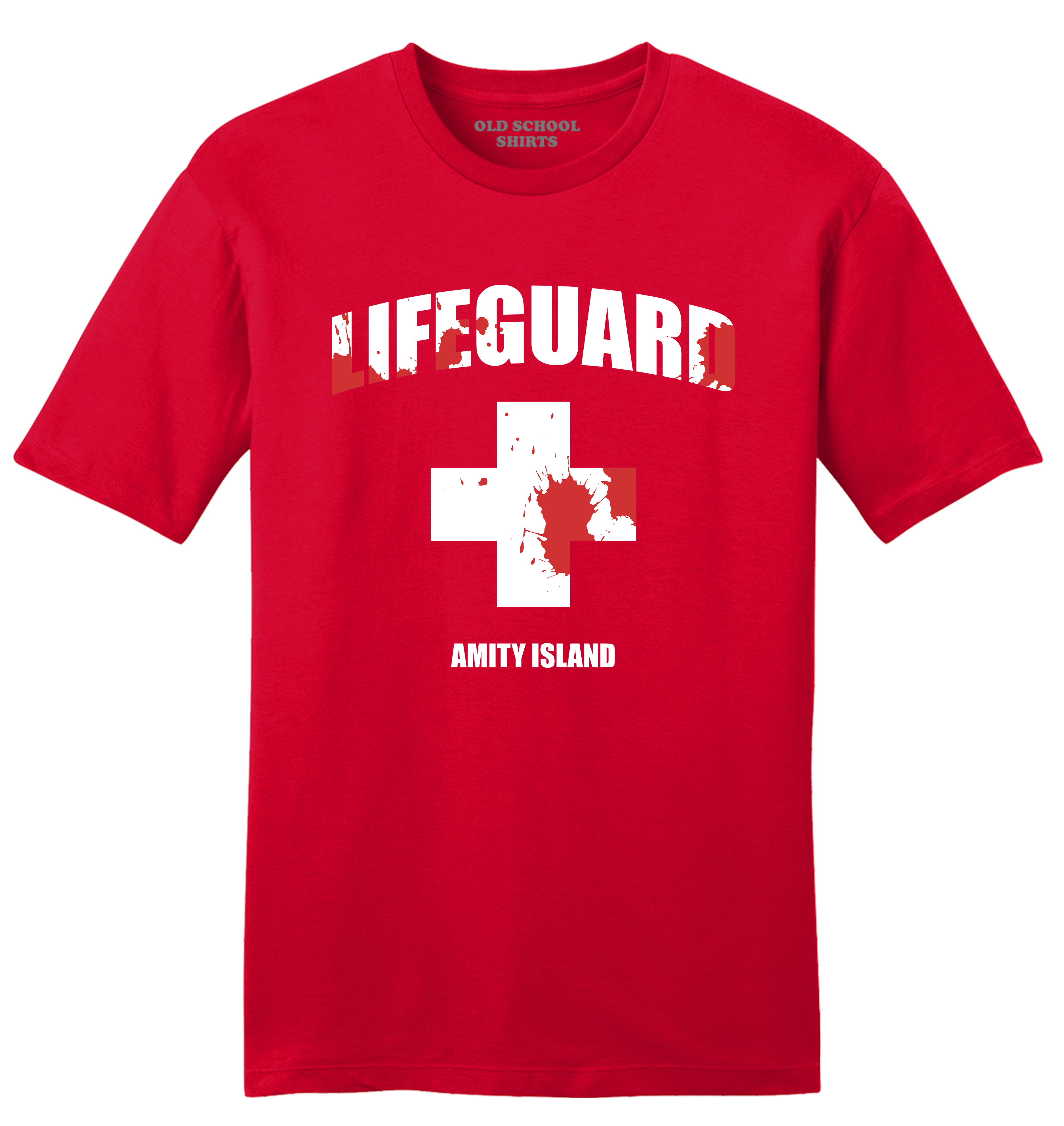 Lifeguard T-Shirt Official Life Guard Tee Red Medium