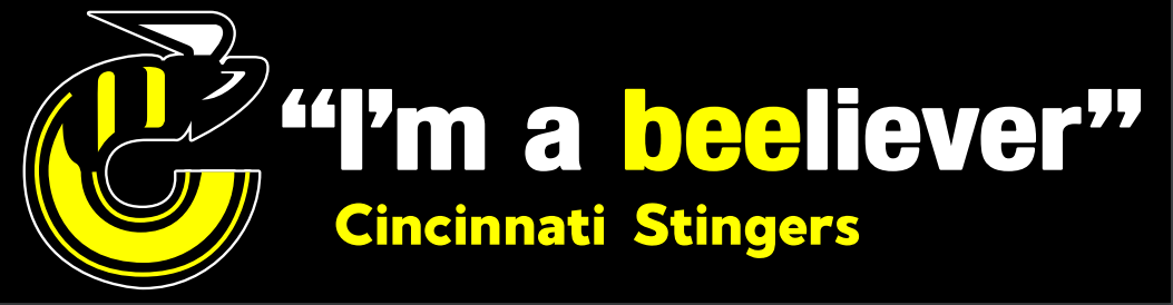 I'm a Beeliever Cincinnati Stingers Bumper Sticker