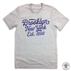 Brooklyn New York Est. 1898 - Old School Shirts- Retro Sports T Shirts