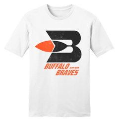 Buffalo Braves Distressed Logo Pullover Grey Hoodie ABA Basketba NEW XL  XLarge
