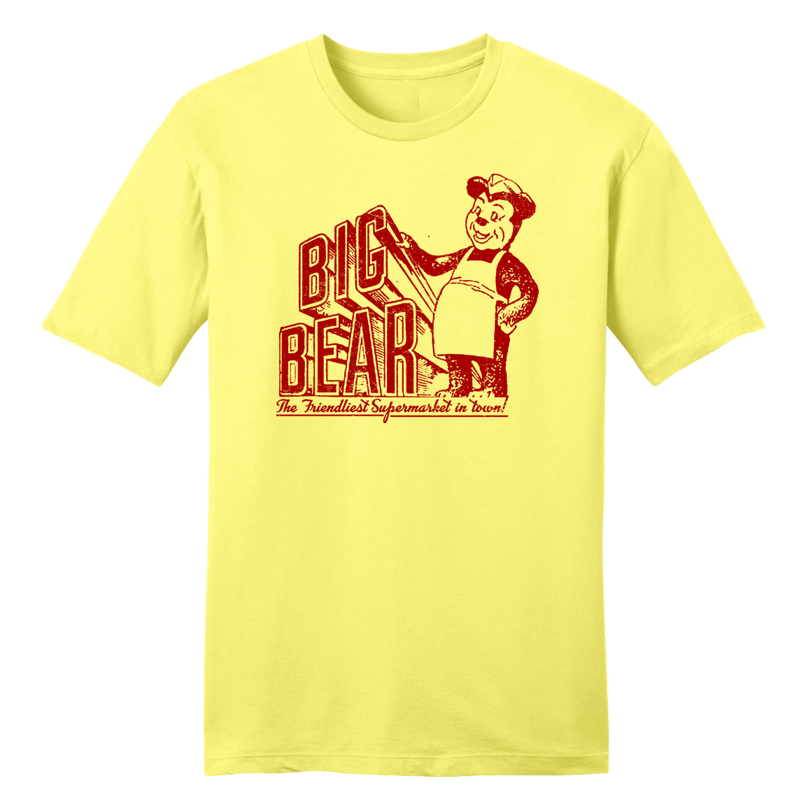 Big Bear Supermarket San Diego T-shirt yellow Old School Shirts