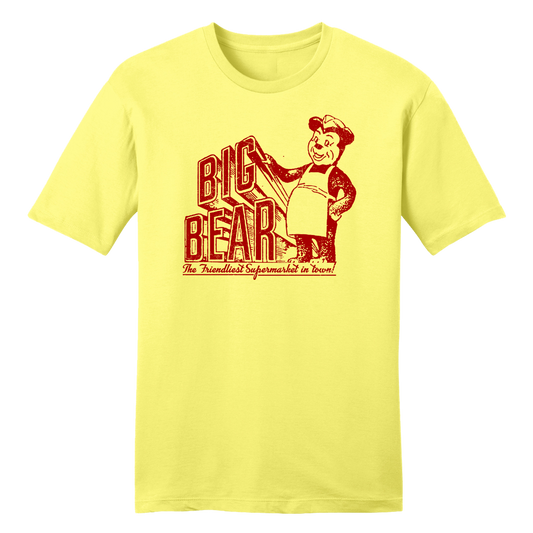 Big Bear Supermarket San Diego T-shirt yellow Old School Shirts
