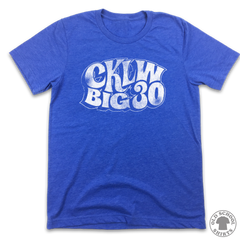 CKLW Big 30 Hits List Logo T-Shirt - Old School Shirts- Retro Sports T Shirts