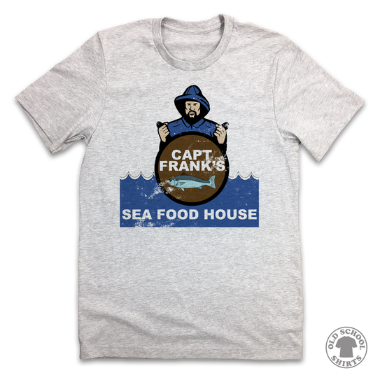 Captain Frank's Sea Food House - Old School Shirts- Retro Sports T Shirts