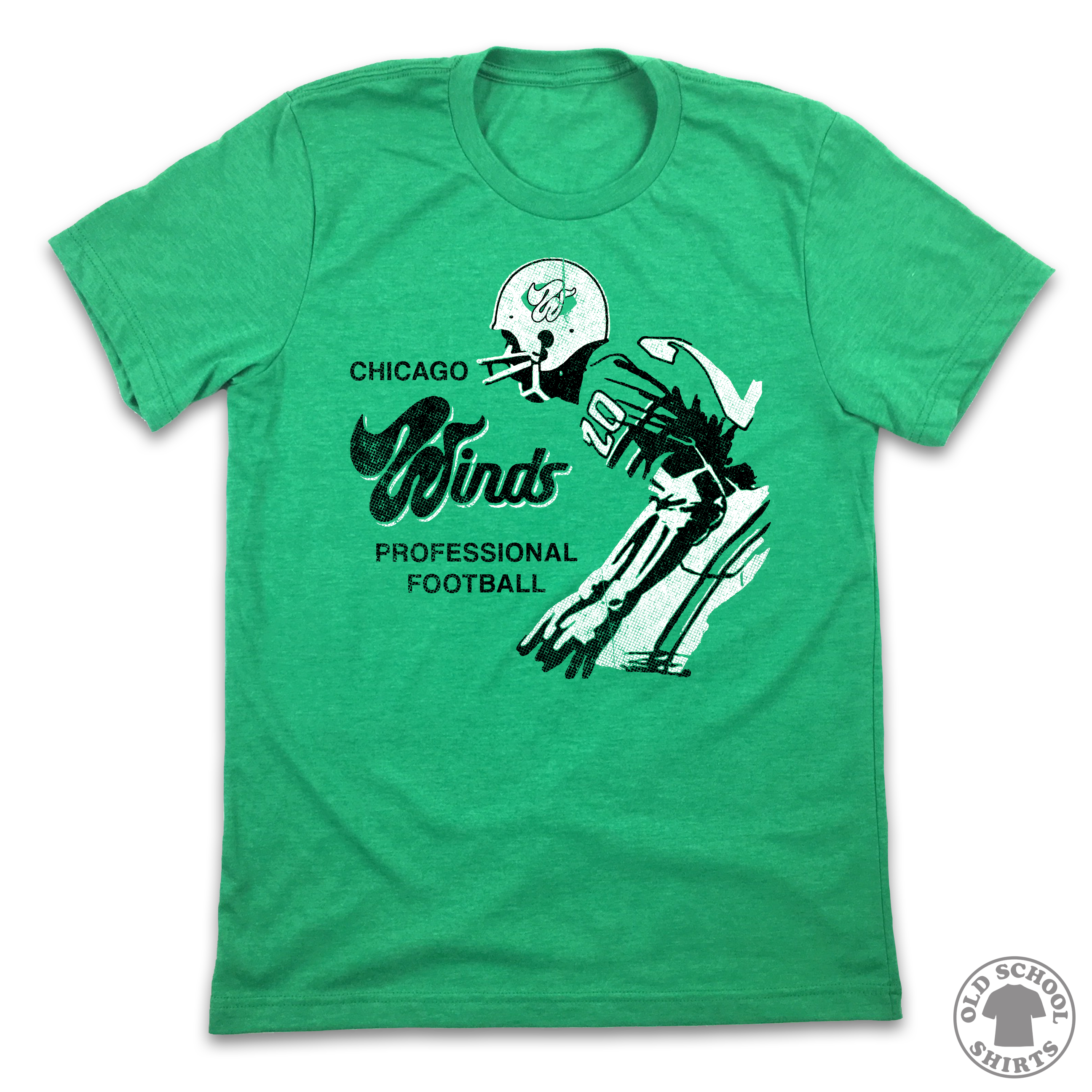 Chicago Winds Football - Old School Shirts- Retro Sports T Shirts