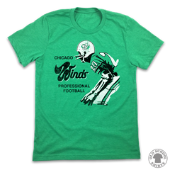 Chicago Winds Football - Old School Shirts- Retro Sports T Shirts